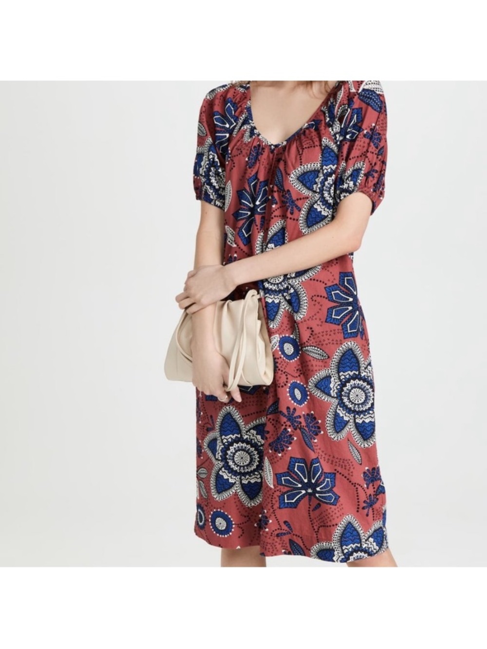 Anthropologie Sundry Exploded Floral Cotton Dress